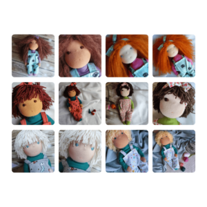 Personaliza tu muñeca abrazable.