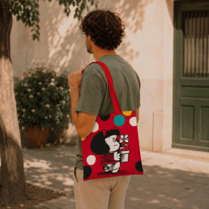 Bolsa algodón mediana-Mafalda planta