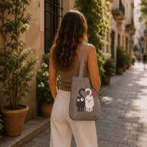 Bolsa de tela-Gatos love