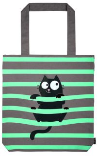 Bolsa de tela-Gato trepando