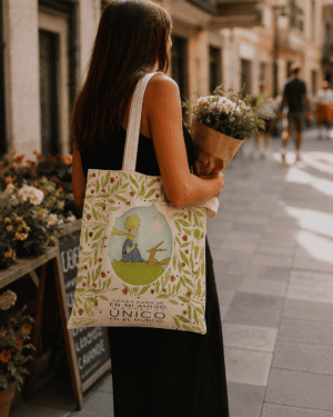 Bolsa algodón grande-El Principito único